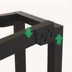 Industrial Brown Wooden Bar Table with Footrest for Home Pub