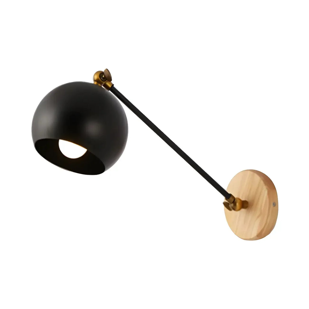 Modern Black Adjustable LED Wall Sconce Fixture