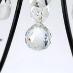 Elegant Gold Curved Crystal Candelabra Chandelier