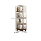Art Deco Square Timber Shelf Glass Panel Swivel Chest