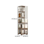 Art Deco Square Timber Shelf Glass Panel Swivel Chest