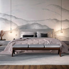 Contemporary Bedroom White Alabaster Dome Pendant Light