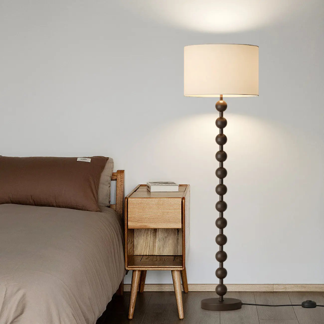 61 Traditional Up & Down Floor Lamp for Living Metal Frame