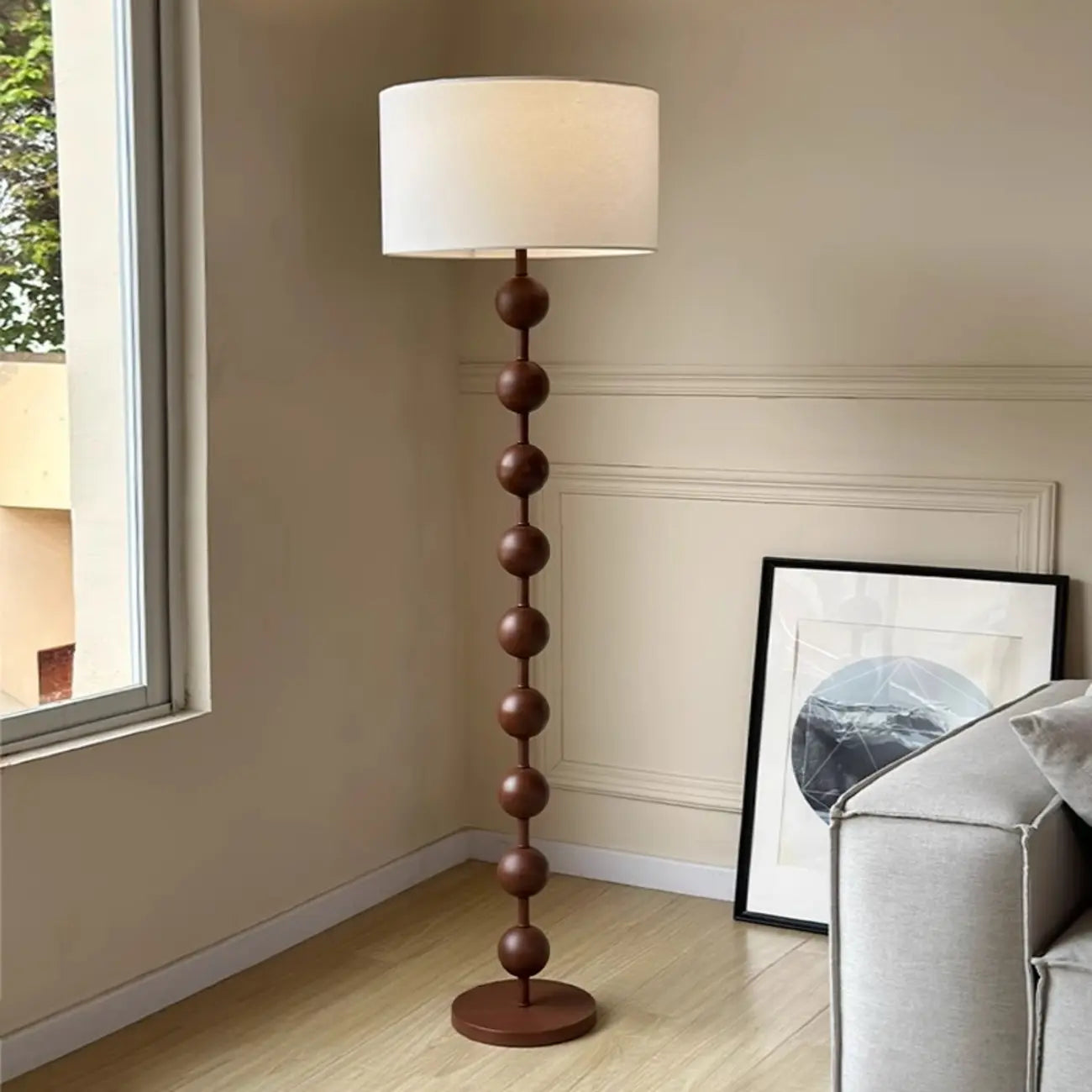 61 Traditional Up & Down Floor Lamp for Living Metal Frame