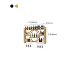 Black Circular Metal Wall Mounted Wine Rack