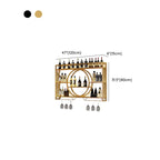 Black Circular Metal Wall Mounted Wine Rack