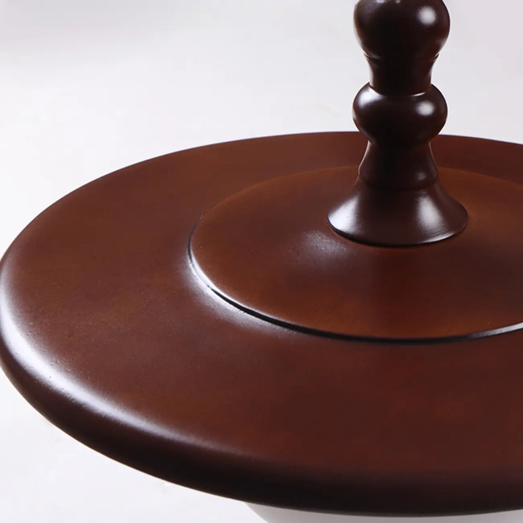 Modern Wood Disc Shape Adjustable Kitchen Island Pendant Light