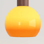 Simplistic Metal Glass Dome Arc Floor Lamp with Tray Table