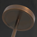 Antique Brass Cylinder Pendant Light with Copper Mesh Shade