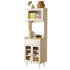 Black Rattan Kitchen Storage Sideboard with Drawers