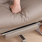 Upholstered Leather Recliner Adjustable Office Chair