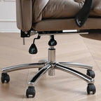 Upholstered Leather Recliner Adjustable Office Chair