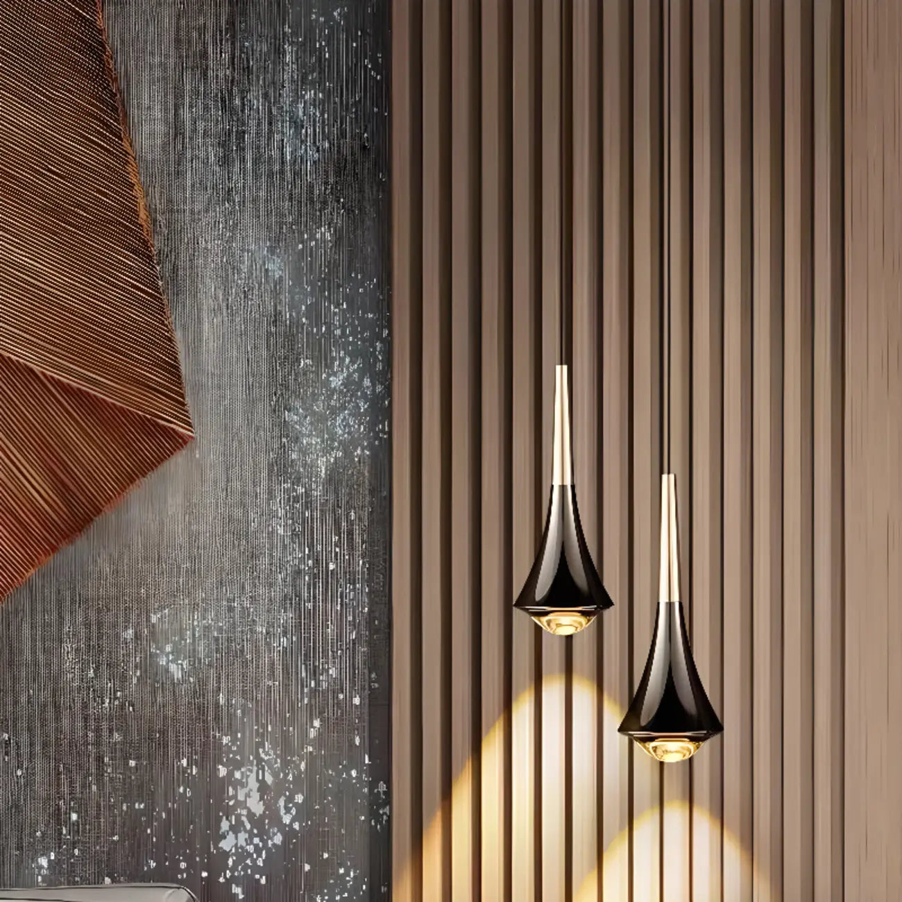 Modern Metal Glass Adjustable Pendant Light for Kitchen