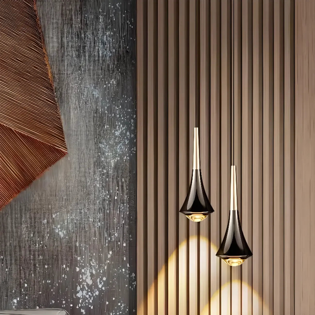 Modern Metal Glass Adjustable Pendant Light for Kitchen