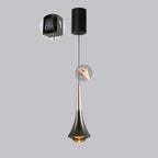 Modern Metal Glass Adjustable Pendant Light for Kitchen