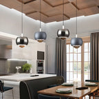 Modern Metal Glass Adjustable Pendant Light for Kitchen