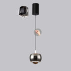 Modern Metal Glass Adjustable Pendant Light for Kitchen