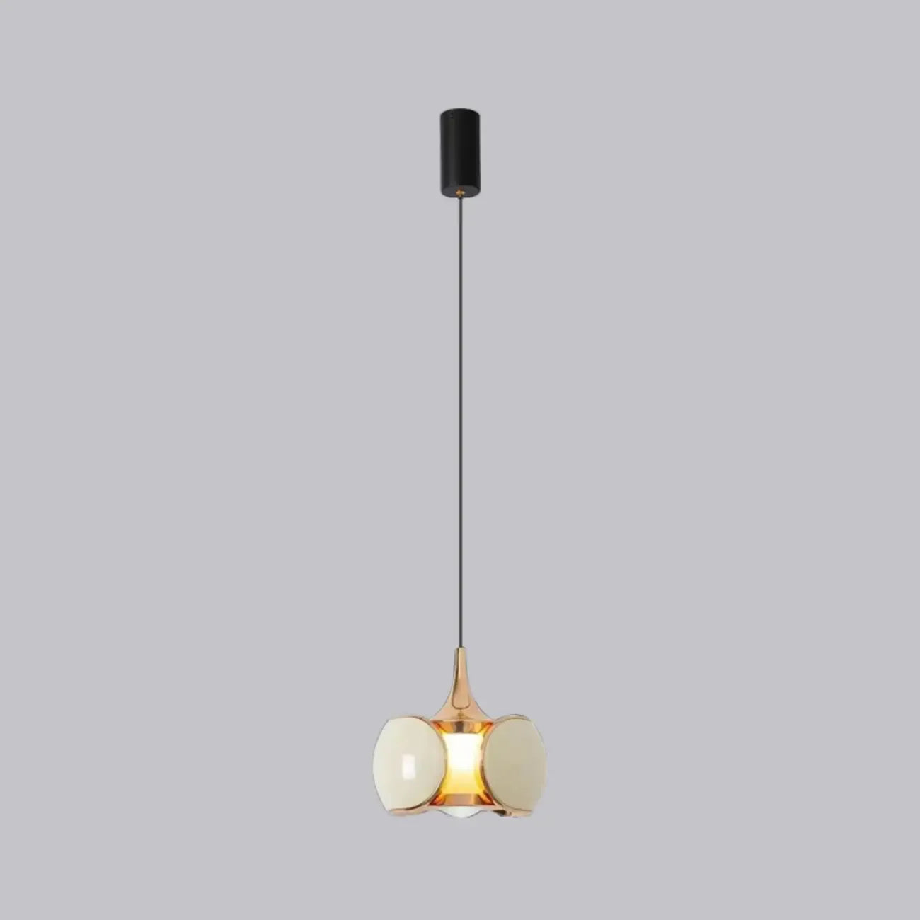 Modern Metal Glass Adjustable Pendant Light for Kitchen