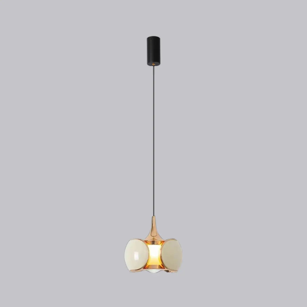 Modern Metal Glass Adjustable Pendant Light for Kitchen