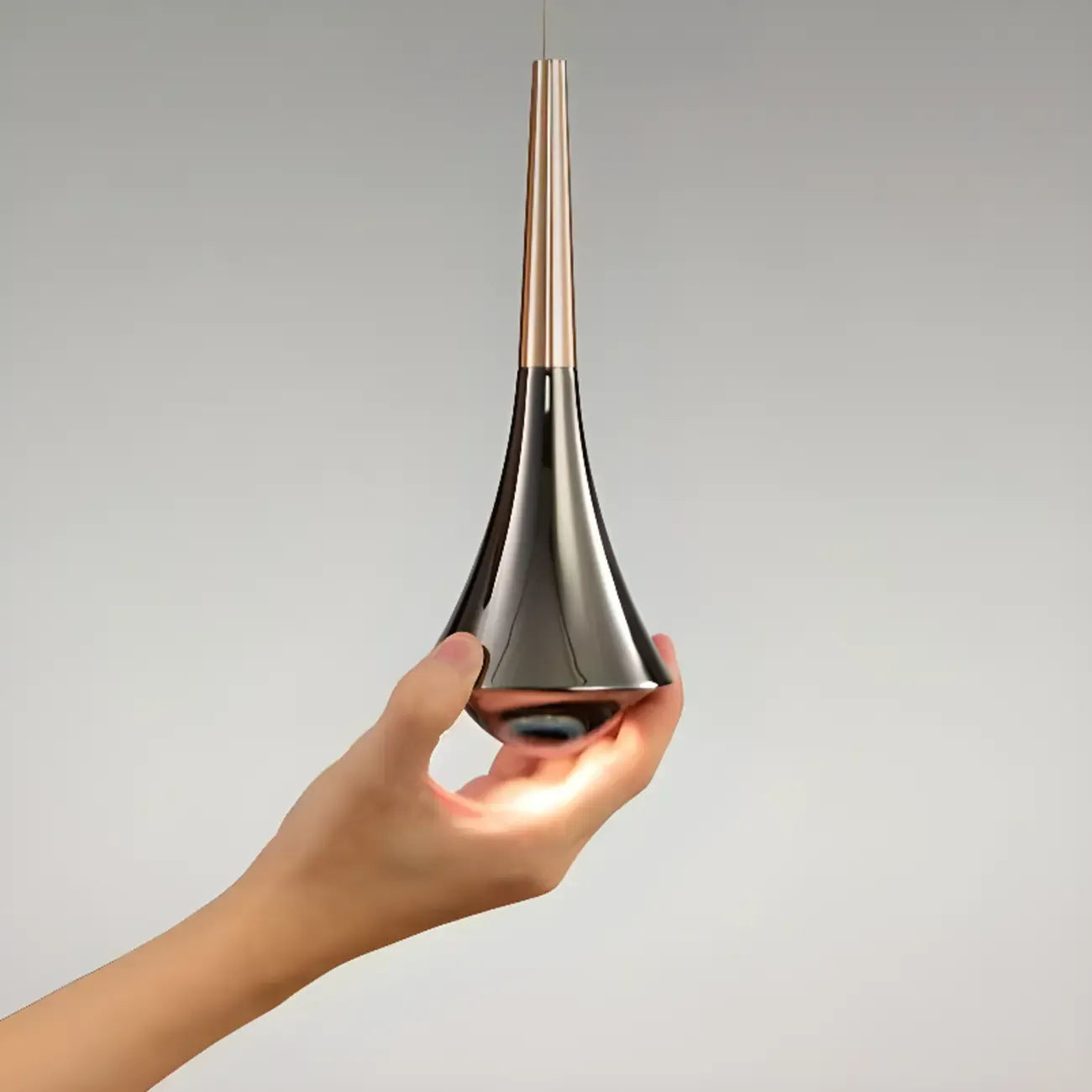 Modern Metal Glass Adjustable Pendant Light for Kitchen
