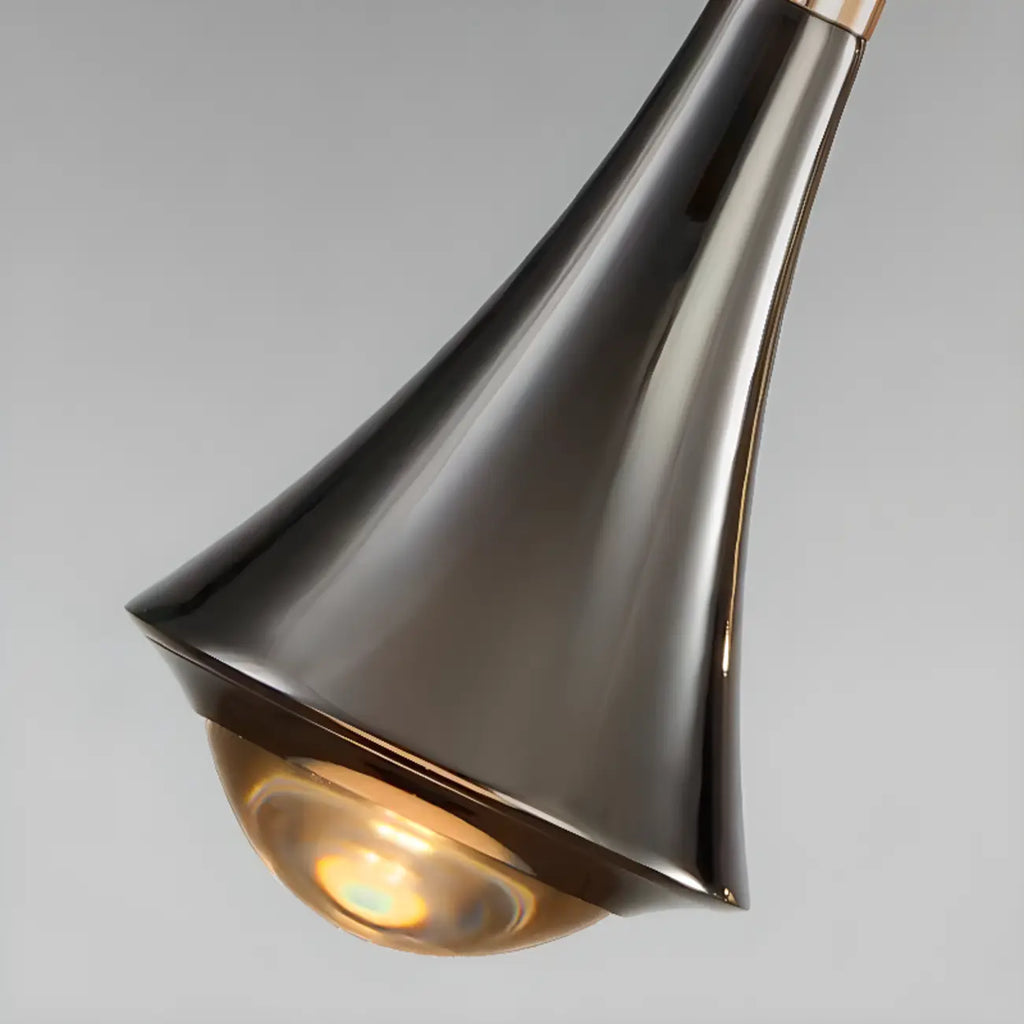Modern Metal Glass Adjustable Pendant Light for Kitchen