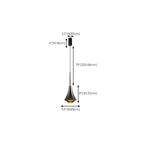 Modern Metal Glass Adjustable Pendant Light for Kitchen