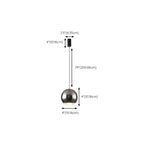 Modern Metal Glass Adjustable Pendant Light for Kitchen