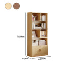 Antique Walnut Reclaimed Wood Doors Vertical Bookcase