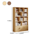 Antique Walnut Reclaimed Wood Doors Vertical Bookcase