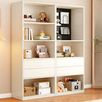 47L White Wooden 5-Tier Cube Storage Bookcase