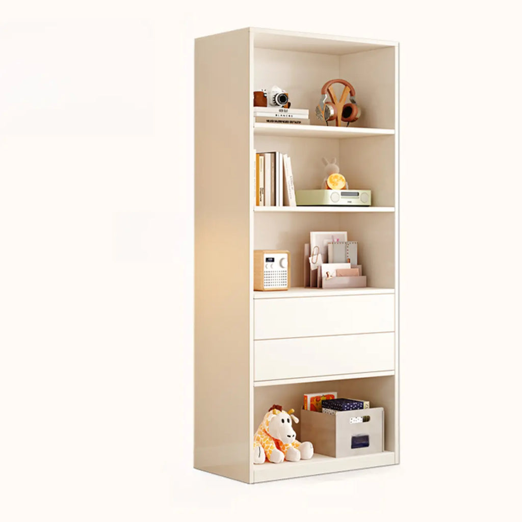 47L White Wooden 5-Tier Cube Storage Bookcase