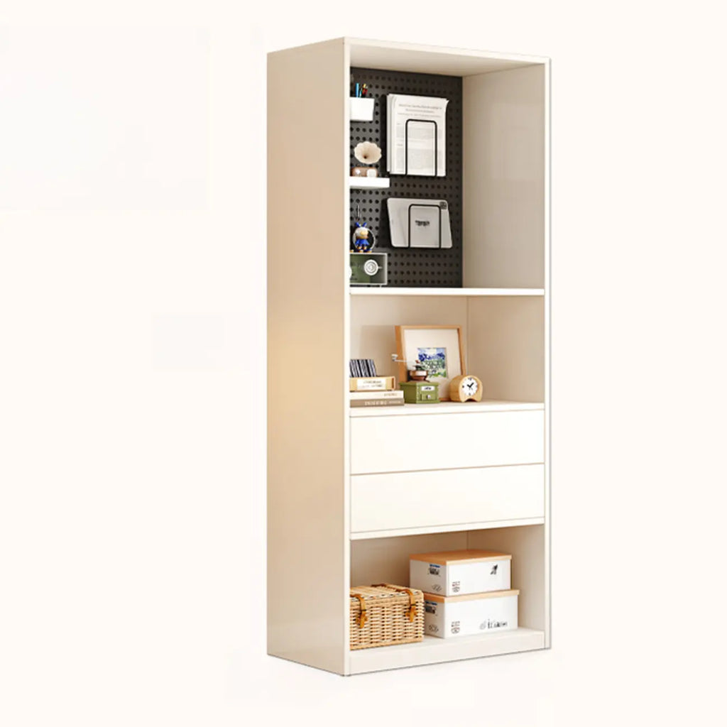47L White Wooden 5-Tier Cube Storage Bookcase