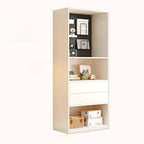 47L White Wooden 5-Tier Cube Storage Bookcase