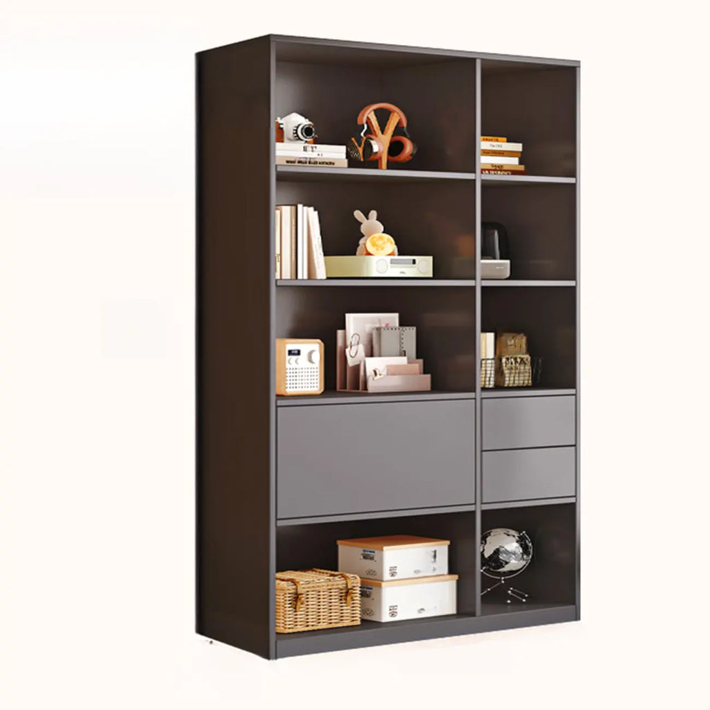 47L White Wooden 5-Tier Cube Storage Bookcase