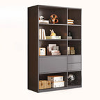 47L White Wooden 5-Tier Cube Storage Bookcase