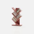 Black Wood Tree-Shaped Vertical Display Bookcase