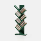 Black Wood Tree-Shaped Vertical Display Bookcase