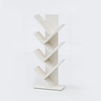 Black Wood Tree-Shaped Vertical Display Bookcase