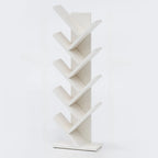 Black Wood Tree-Shaped Vertical Display Bookcase