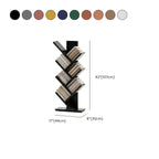 Black Wood Tree-Shaped Vertical Display Bookcase