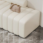 Elegance Flannel Upholstered Entryway Bench with Storage