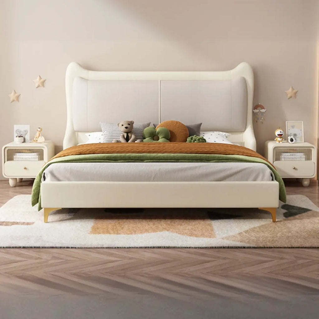 Modern Bedside Table with Storage Drawer - Khaki