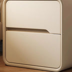 Modern Bedside Table with Storage Drawers - Avocado Green