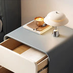 Modern Bedside Table with Storage Drawers - Avocado Green