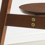 Brown Tripod Base Wood Round Side Table with Storage