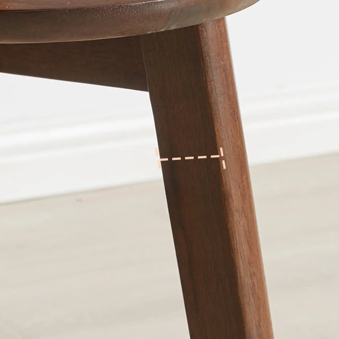 Brown Tripod Base Wood Round Side Table with Storage