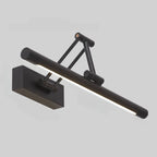 Adjustable Black Metal Cylinder LED Vanity Lights