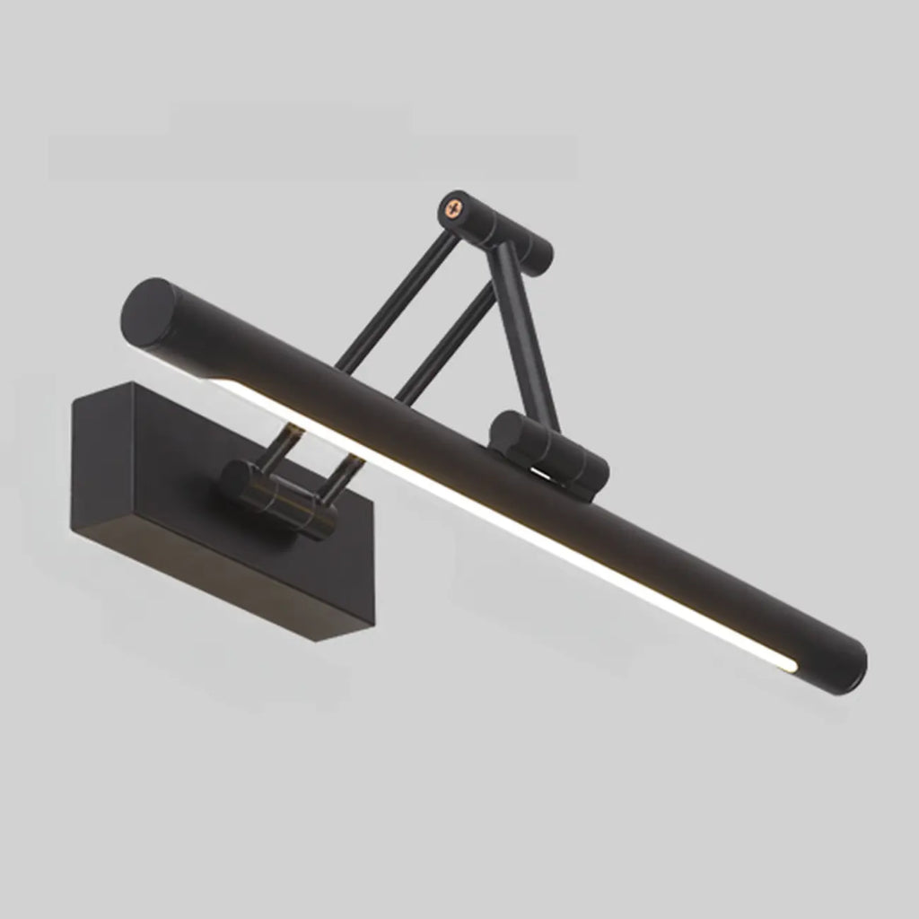 Adjustable Black Metal Cylinder LED Vanity Lights