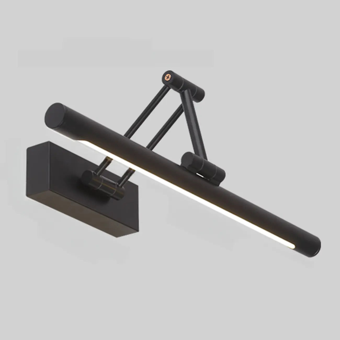 Adjustable Black Metal Cylinder LED Vanity Lights