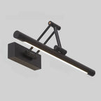 Adjustable Black Metal Cylinder LED Vanity Lights